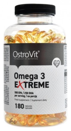 OstroVit Omega 3 extreme 500 EPA / 250 DHA 180 kapslí