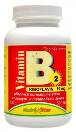 Nutristar Riboflavin (vit. B2) 500 tbl.