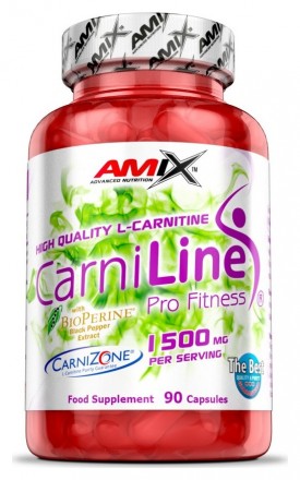 Amix CarniLine 1500 mg carnitine + bioperine 90 kapslí